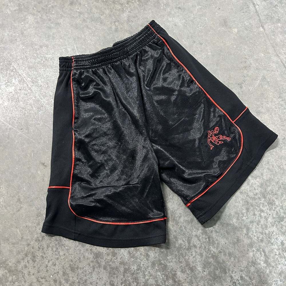 AND1 Boys Black and Red Trim Dazzle Basketball Athletic Shorts Size M 8